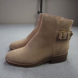 Cole Haan Hampshire Bootie Womens‎ 7B Dark Latte Suede Ankle Boots W29165